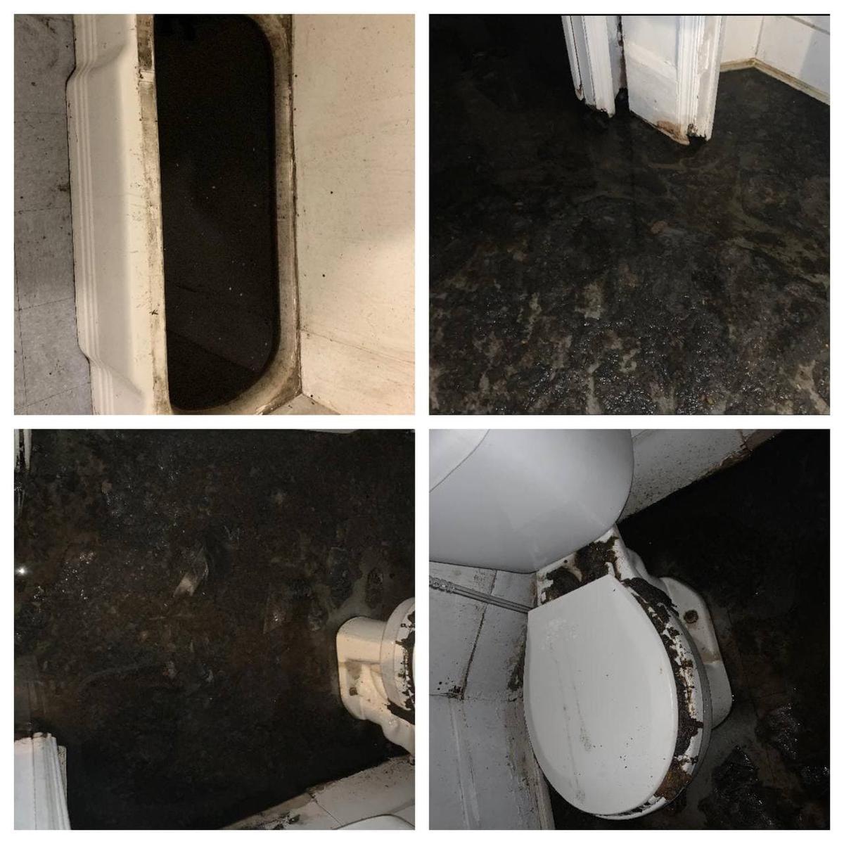 Before and After Floor Water Damage Cleanup