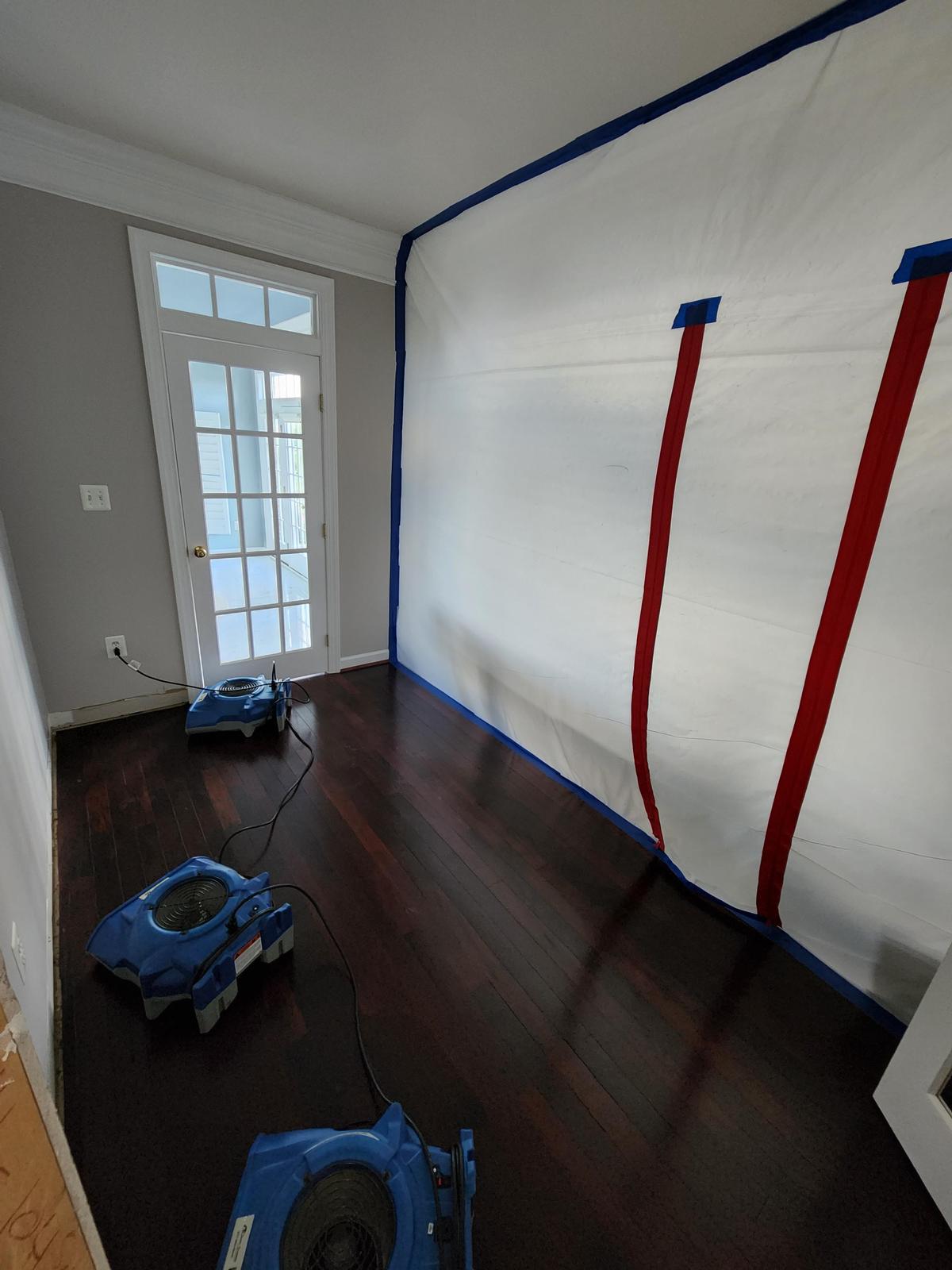Structural drying setup for water damage in Murrells Inlet SC